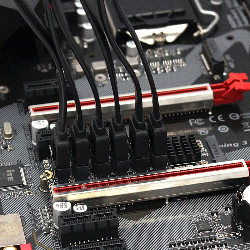 M.2 NVME M Ű PCIE 3.0 SATA 6Gbps 6 Ʈ Ȯ ī, NAS Synology ϵ ̺ Ȯ PCI-E   ī, ASM1166 PM