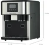 EFIC245-SS 3-in-1 Countertop Crushed Style Ice Crusher and Cube Maker, Makes 33 Pounds in 24 Hours, 2 Sizes, with Water Dispense 5