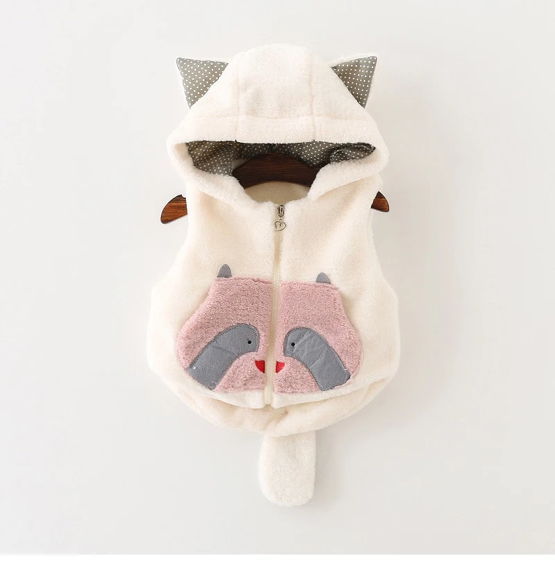 Description Picture 2 of itemIrcomll Grils Vest Boys Top Bape Waistcoat Fall Winter Hooded Plush Soft Children's Coat Girl Clothes Kids Outfits Jacket
