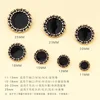 10PCS High-end buckle tweed coat suit suit pyjamas white black exquisite fashion decorative top coat button accessories 3