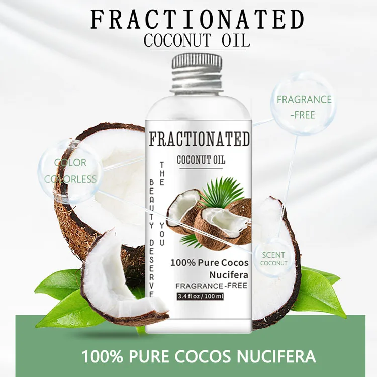 100% Minyak Kelapa Murni Alami Organik Ekstra Perawan Minyak Kelapa Terbaik  Dingin Tekan Minyak Kelapa Perawatan Rambut Minyak Esensial 100Ml