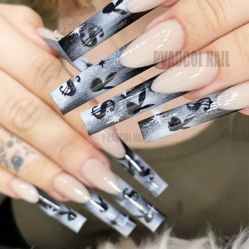 Custom Body Art Airbrush Nail Stencil Set #11 Package of 20 Nail Templates