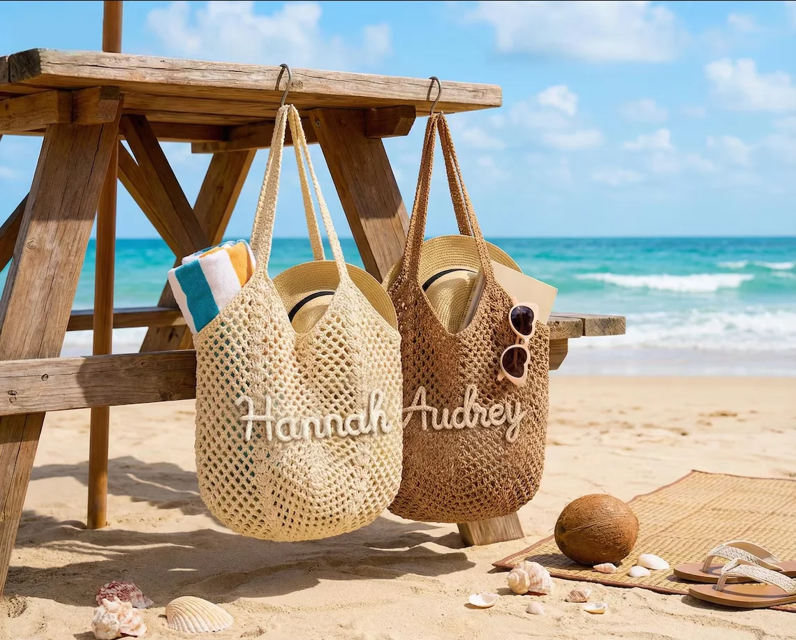 รูปสินค้า กระเป๋าเส้นไหมชายหาด งานฝีมือพิเศษ
