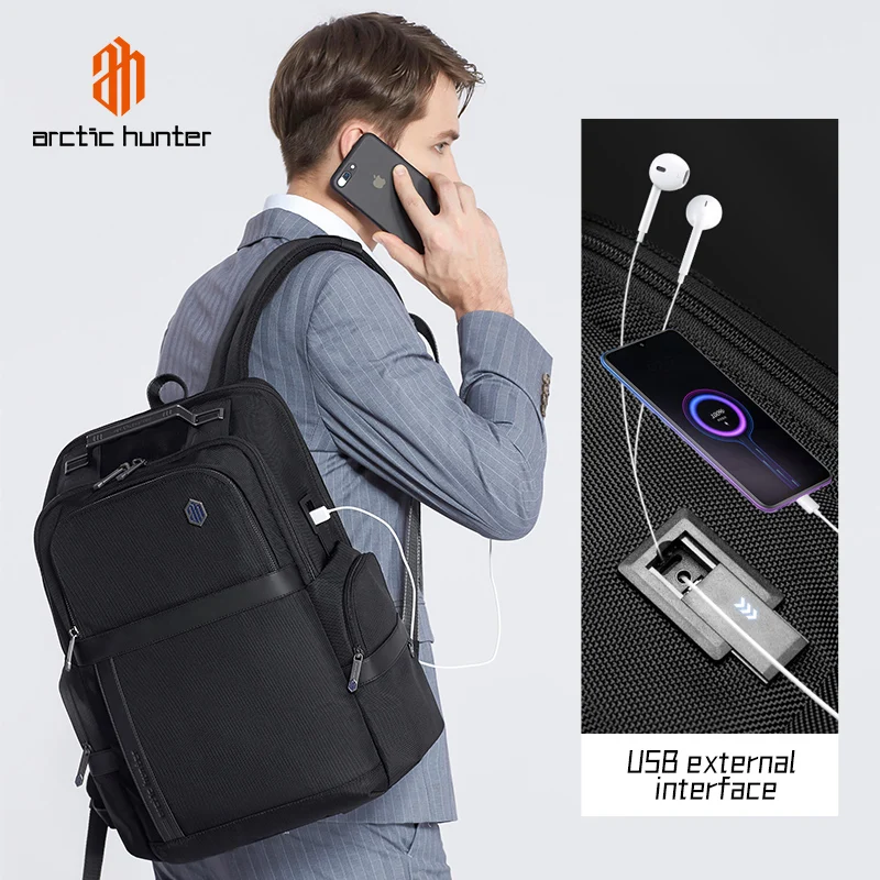 Arctic Hunter 2023 New Fashion Waterproof Laptop Backpack 17 Inch Men's Waterproof Functional Backpack Travel Backpack