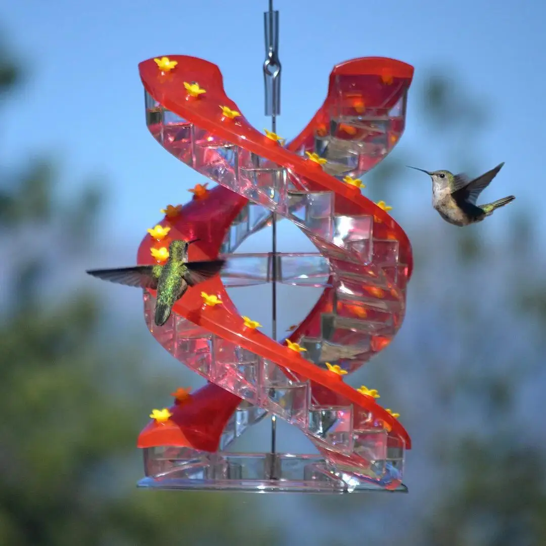 2023 New Helix Hummingbird Feeder Spiral Hummingbird Ladder Bird Spiral pet bird feeding rack