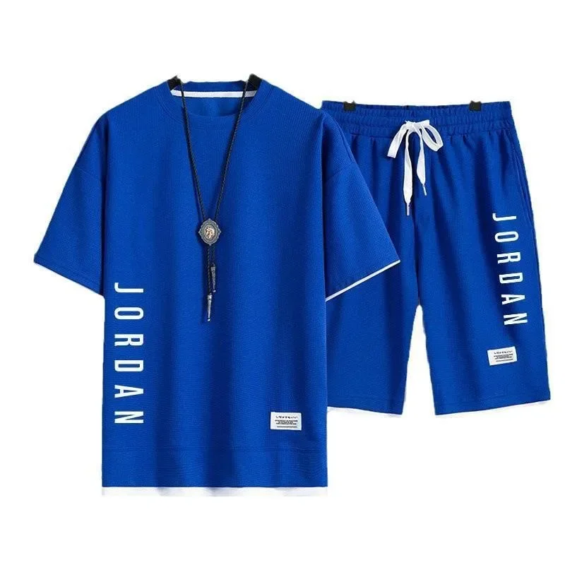 Men's T-shirt + shorts two-piece  - blue
