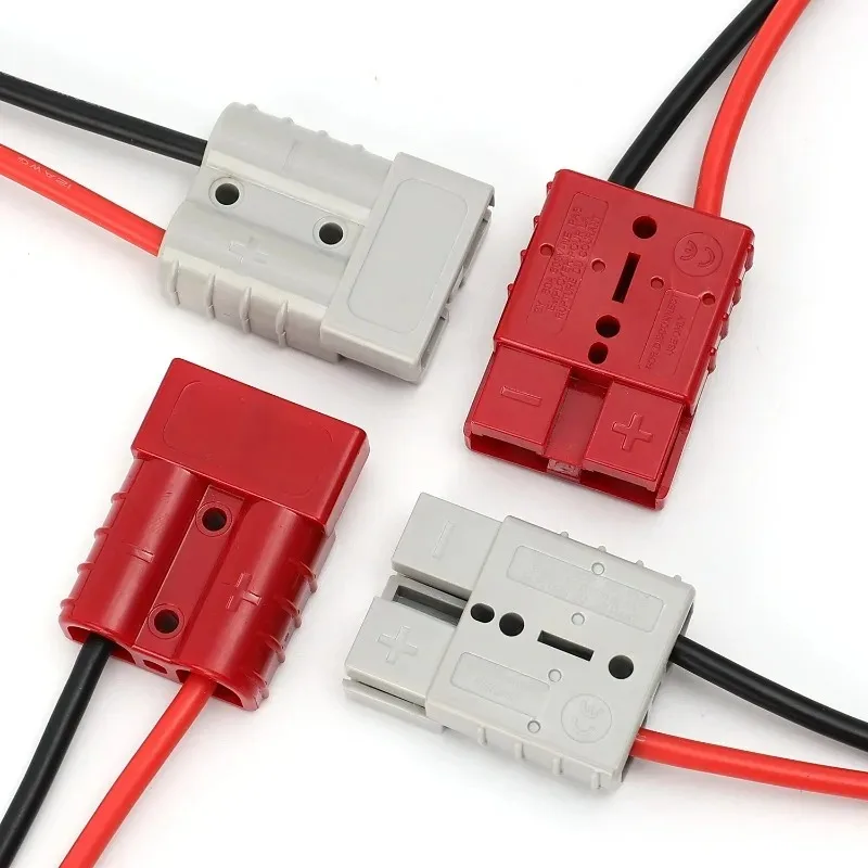 28cm Anderson Plugs 50A with Wire 12AWG M8 Post Jacket Forklift Battery Charging Cable Extension Cord Anderson Connector