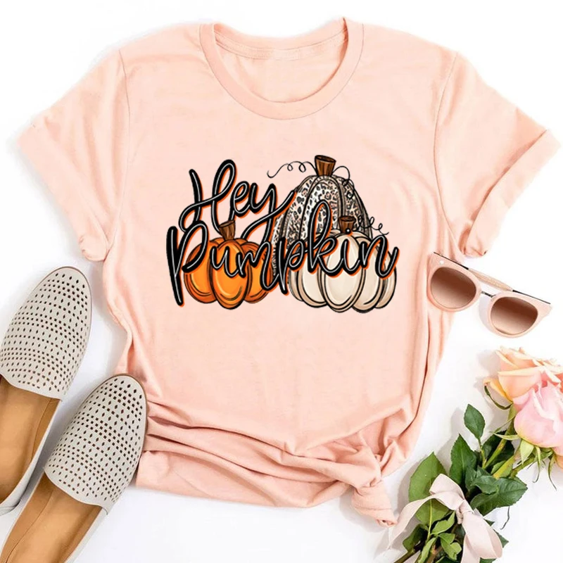 

Pumpkin Shirt Thanksgiving Tshirt Fall Tops Aesthetic Hello Pumpkin Tee Love Thanksgiving Women Clothes Vintage
