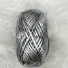 Soft Colorful Metallic Cloth Yarn Golden Silver Polyester Cloth Crochet Woven Yarn DIY Hook Knit Thread Material 100g X5569 3
