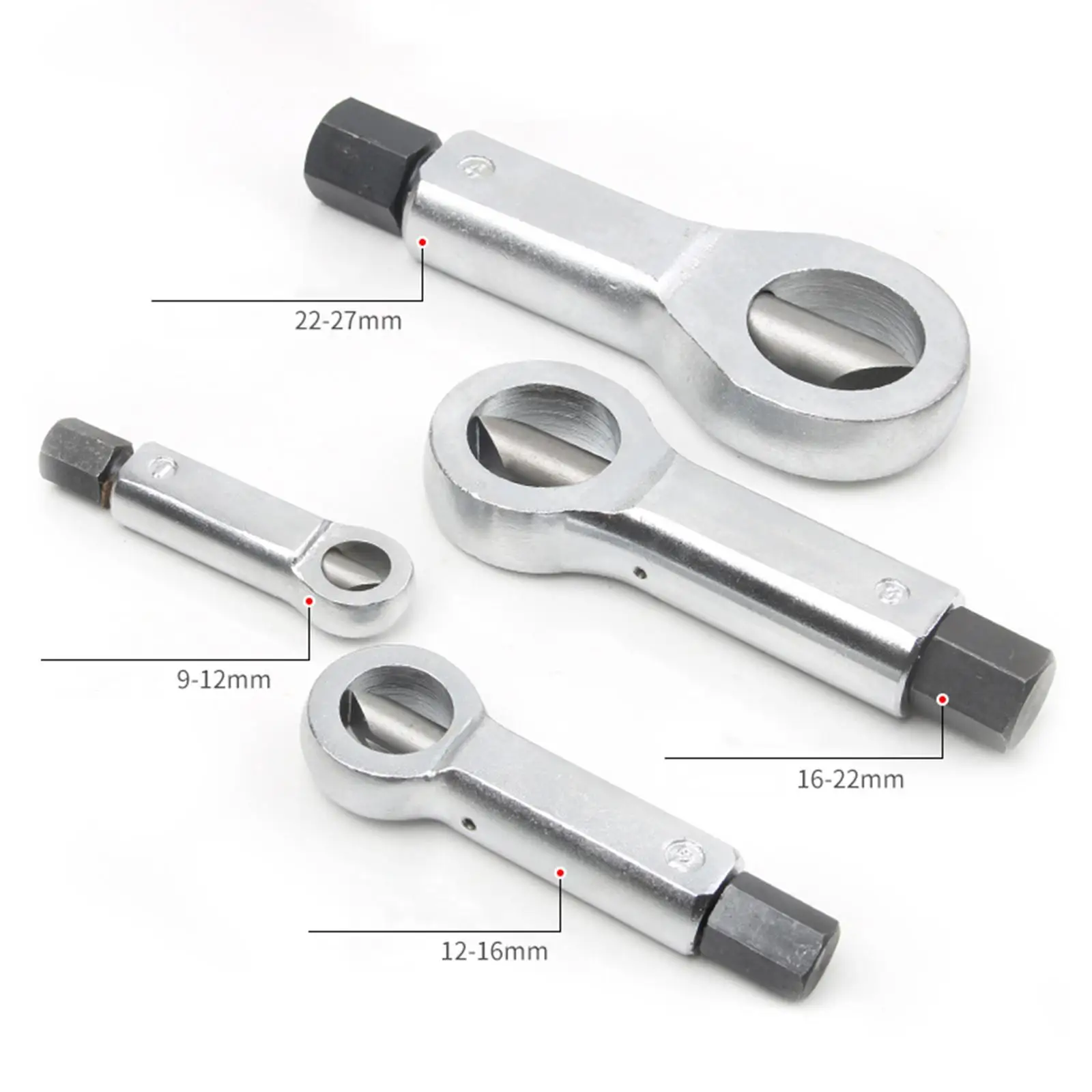 

4pcs Heavy Duty Stuck Nuts Splitter Tools Nut Breaker Remover Splitting Tool