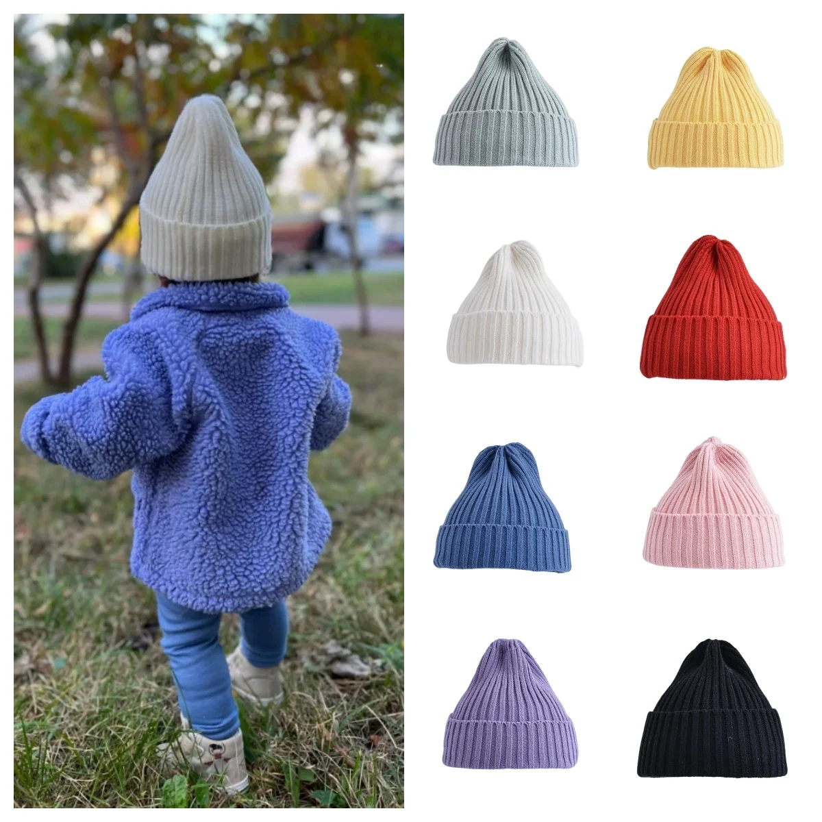 Kids Winter Hats Newborn Boys Crochet Bonnet Toddler Girl Cap Children Baby Photography Props Boy Accessories baby hat,knit hat,baby photography props