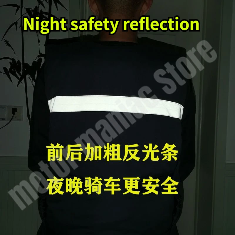 Electric Bike Windproof Vest with Cotton Thickened Waterproof for Winter Motorcycle Warm Riding Vest Cold Proof Windproof