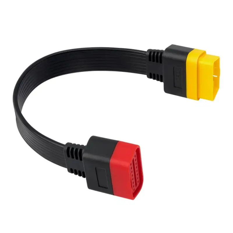 

OBDII Extension Cable Male To Female Ribbon Extension Diagnostic Cable Male To Female 16 Pin OBD II Flat Ribbon Universal