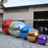 Gold Silver Hanging Inflatable Mirror Balls Chrome Pvc Mirror Spheres For Events Fairs Clubs Show Rooms 6