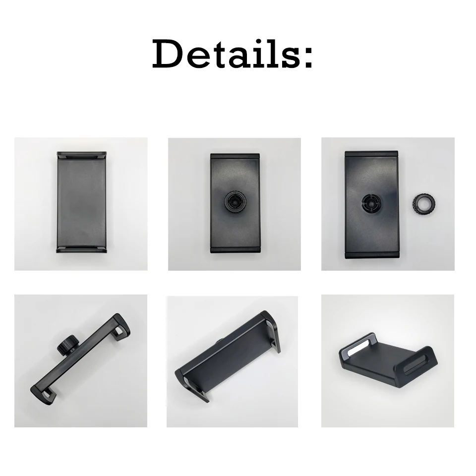 4-12.9 인치 태블릿 자동차 홀더 iPad 용 1/4 어댑터가있는 매직 암 클램프 뒷좌석 후원자 스탠드 자동차의 전화 태블릿 액세서리