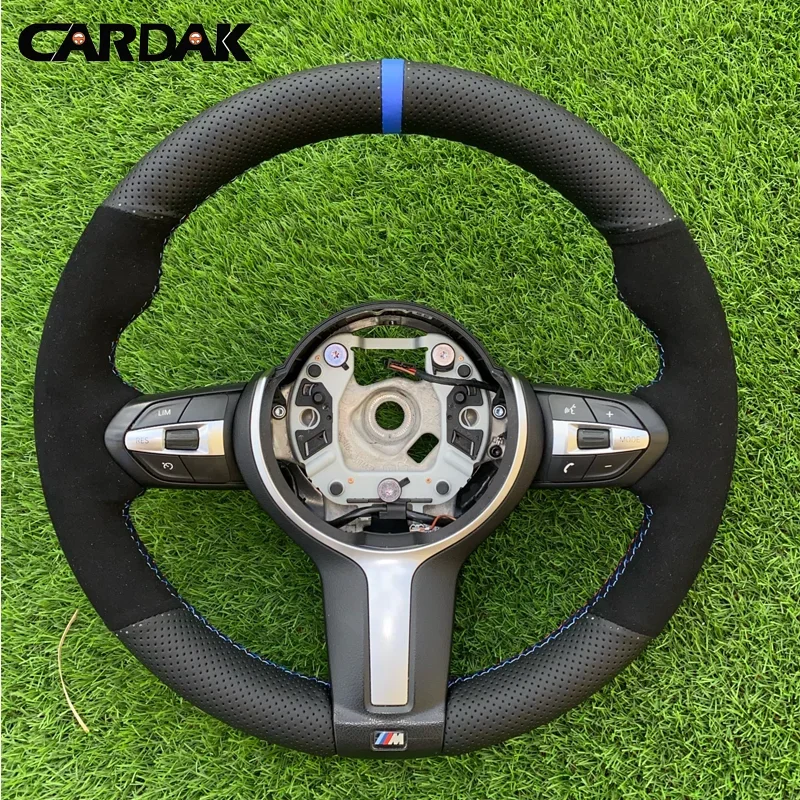 Steering wheel cover for BMW F87 M2 F80 M3 F82 M4 M5 F12 F13 M6 F85 X5 M F86 F33 X6 M F30 Sport