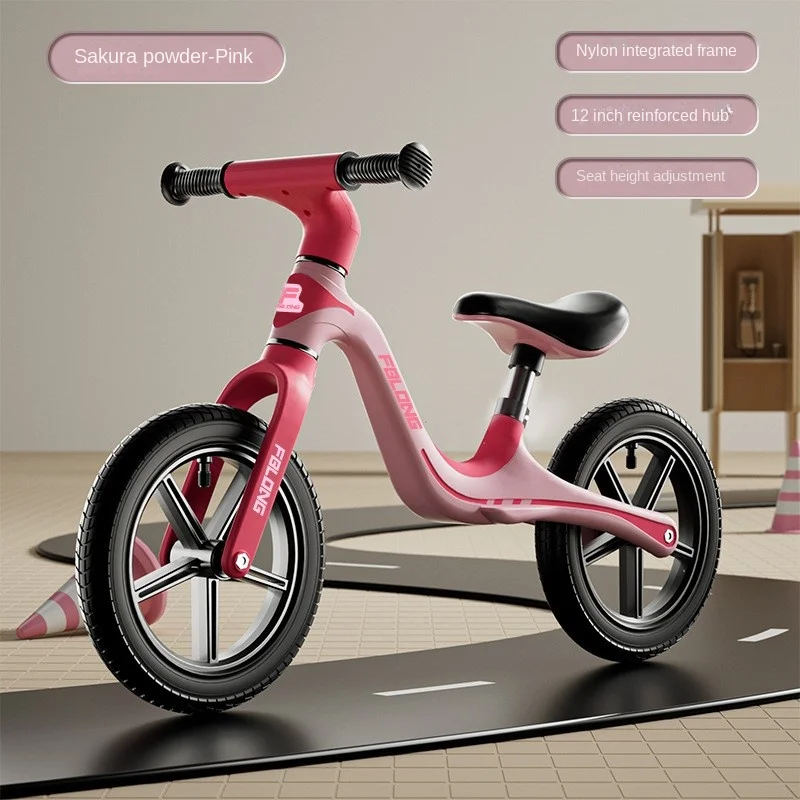 Cooya New-Pedalless Scooter for Children, Baby Bicycle, Self Balance Bike, 3-6 Years Old, 12 in, Kindergarten, New