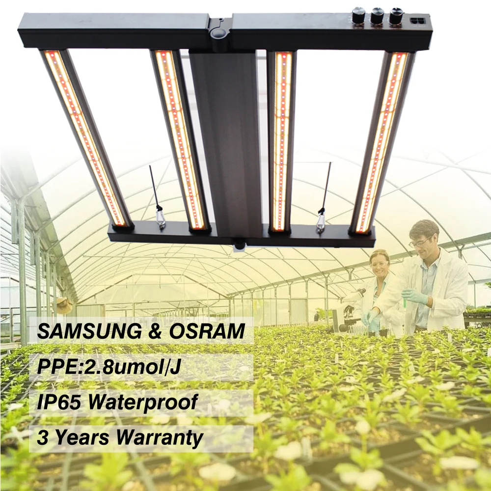 2022 Latest Design 480W Samsung LED Grow Light Indoor Plants Dimmable UV/IR 660nm/3000K 5000K on/off quantum Tech Phytolamp