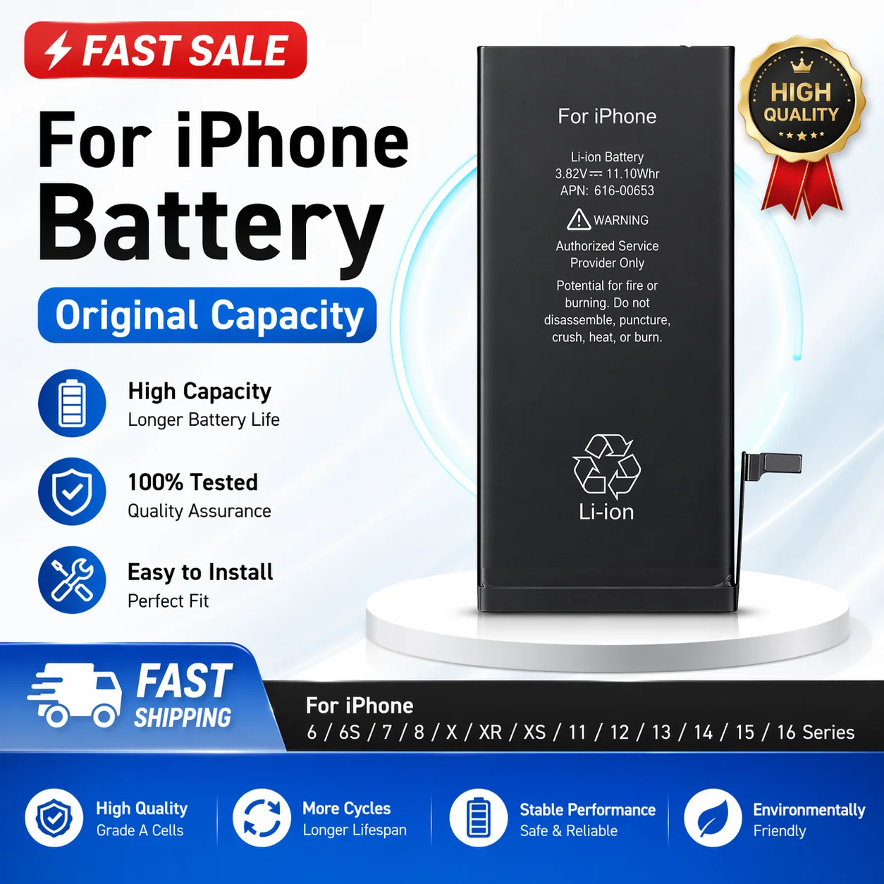 High-Quality Lithium Replacement Battery