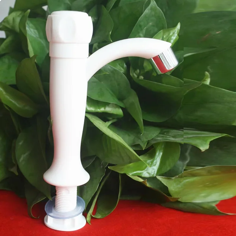 Plastic Faucet for Household Kitchen Sink Single Hole Anti-splash Universal Courtyard Kitchen Bathroom Basin Faucet KitchenCrane