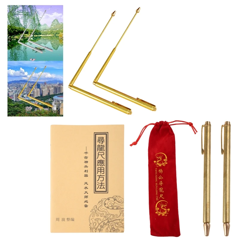 

2 Pieces Metal Dowsing Rods Water Detector Tool Adjustable Finding Paranormal Energy Lost Items Underground Water