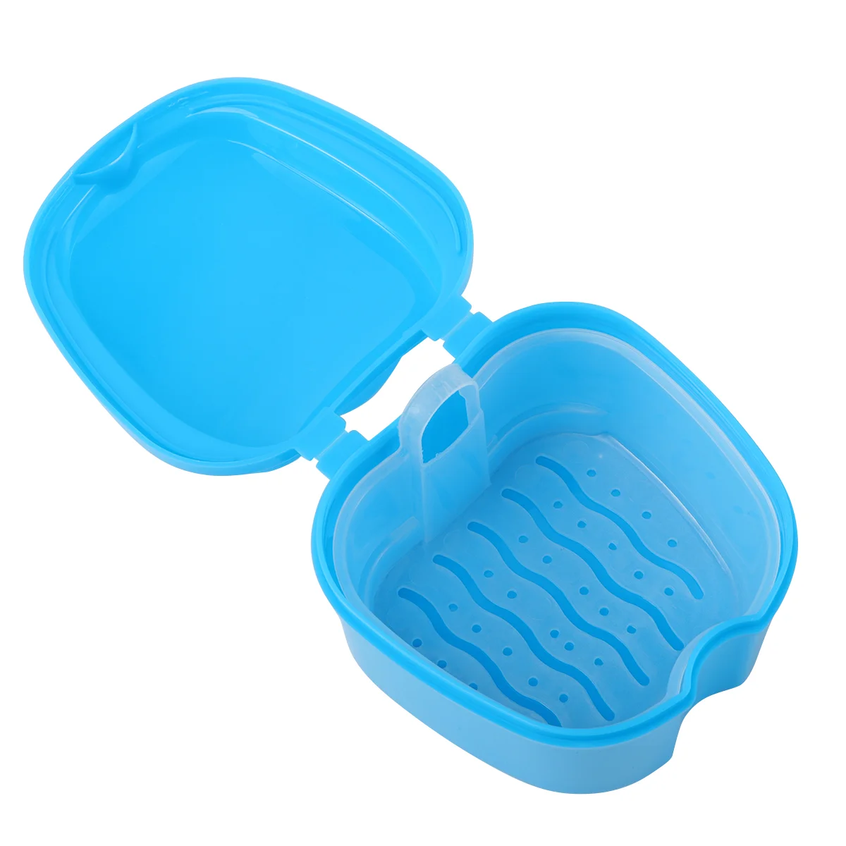 

Plastic Denture Bath Box With Strainer Denture Storage Case Holder Hanging Net Container Denture Boxs Retainer Dental Teeth