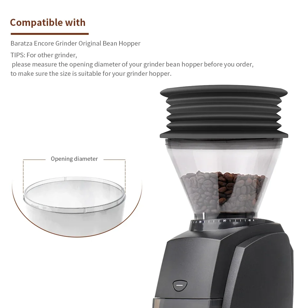 Baratza Coffee Grinder Accessories Coffee Grinder Bean Single Dose Hopper Espresso Silicon Bean Bin Hopper for Cleaning coffee machine adapter parts