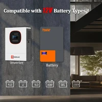 ECGSOLAX Onduleur Solaire Hybride 1.2KW 12V 220V avec Contrôleur de Charge MPPT 50A 80A Tension d'Entrée Maximale PV 115VDC 3