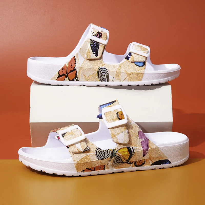 

New Summer Luxury Brand EVA Slippers Soft Slippers Luxury Women Thick Bottom Slide Beach Sandals Man House Ondoor Slippers