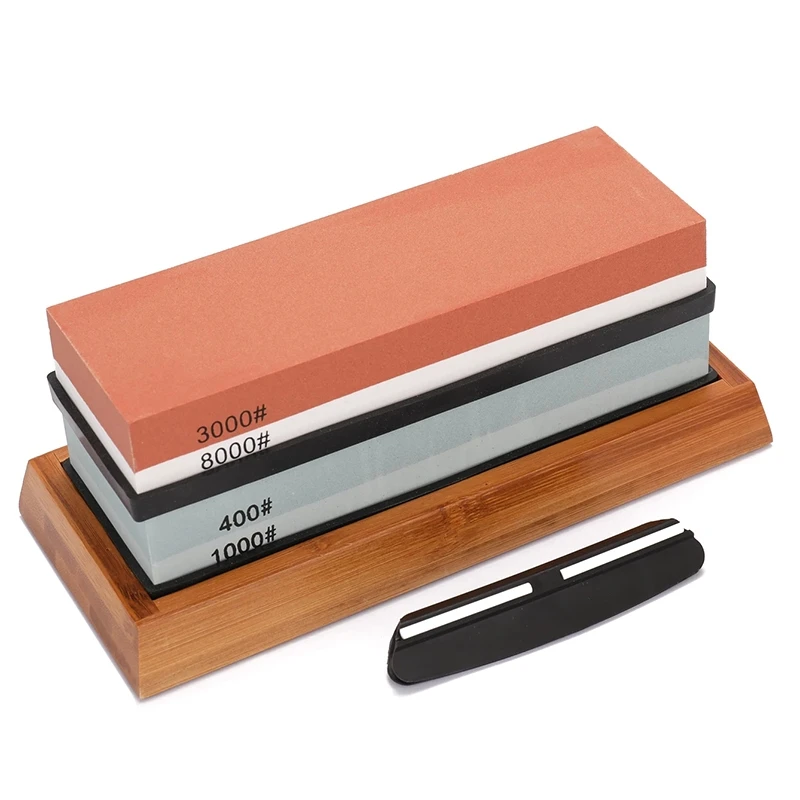 

Knife Sharpening Stones Set Knife Sharpener 400/1000 3000/8000 Grit Grindstone Professional Whetstone Grinding Stone