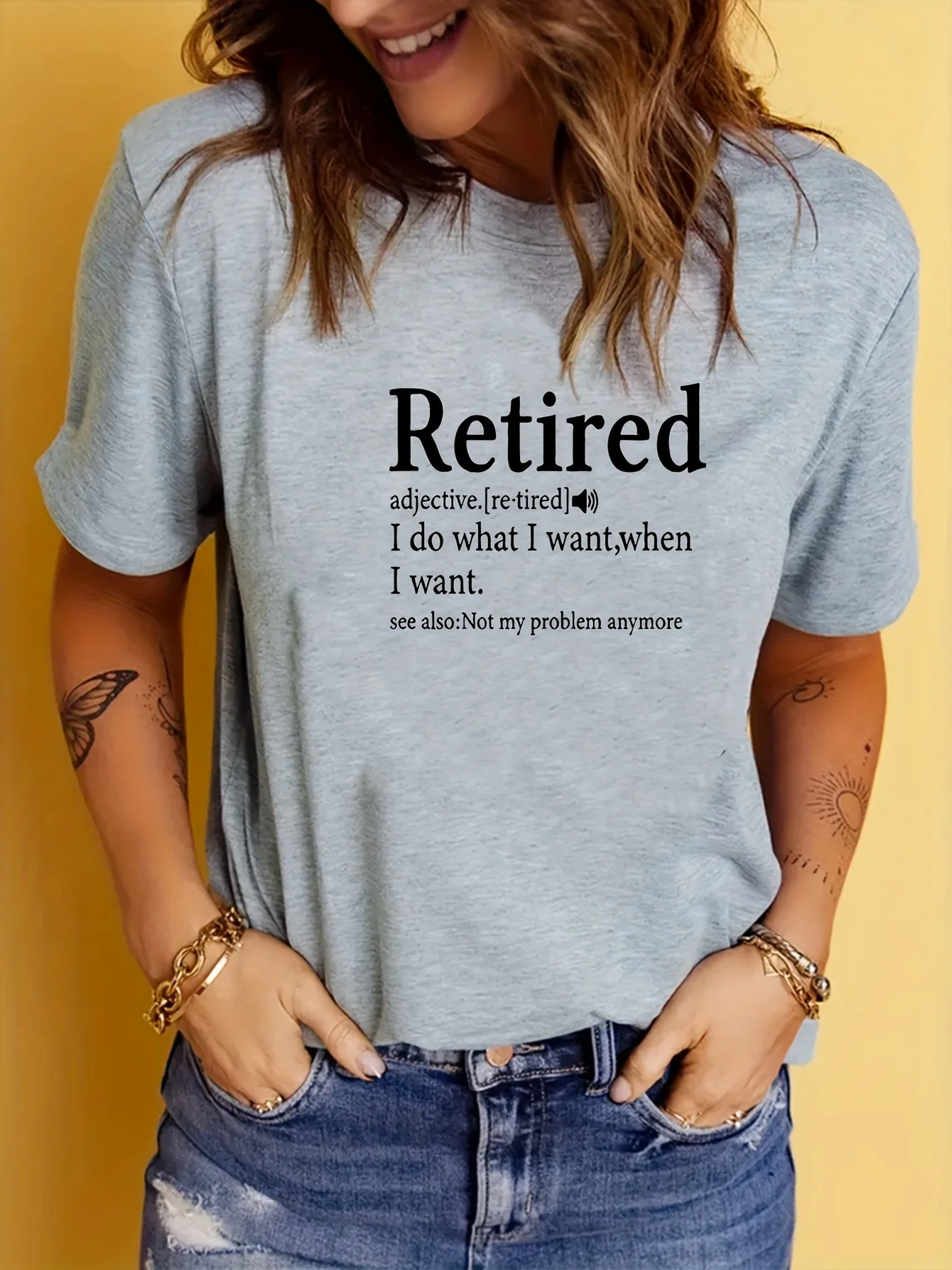 

Simple Slogan Printed T-shirt, Casual Round Neck Short Sleeved Sports T-shirt, Casual Daily Tops 2024 Spring And Summer New Tops