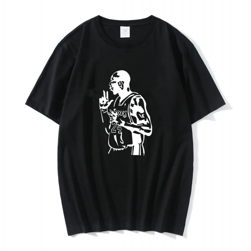 

printing Basketball player number 24 men women T-shirt Casual Fashion Cotton Top New Summer round neck Short Sleeve Unisex Tee