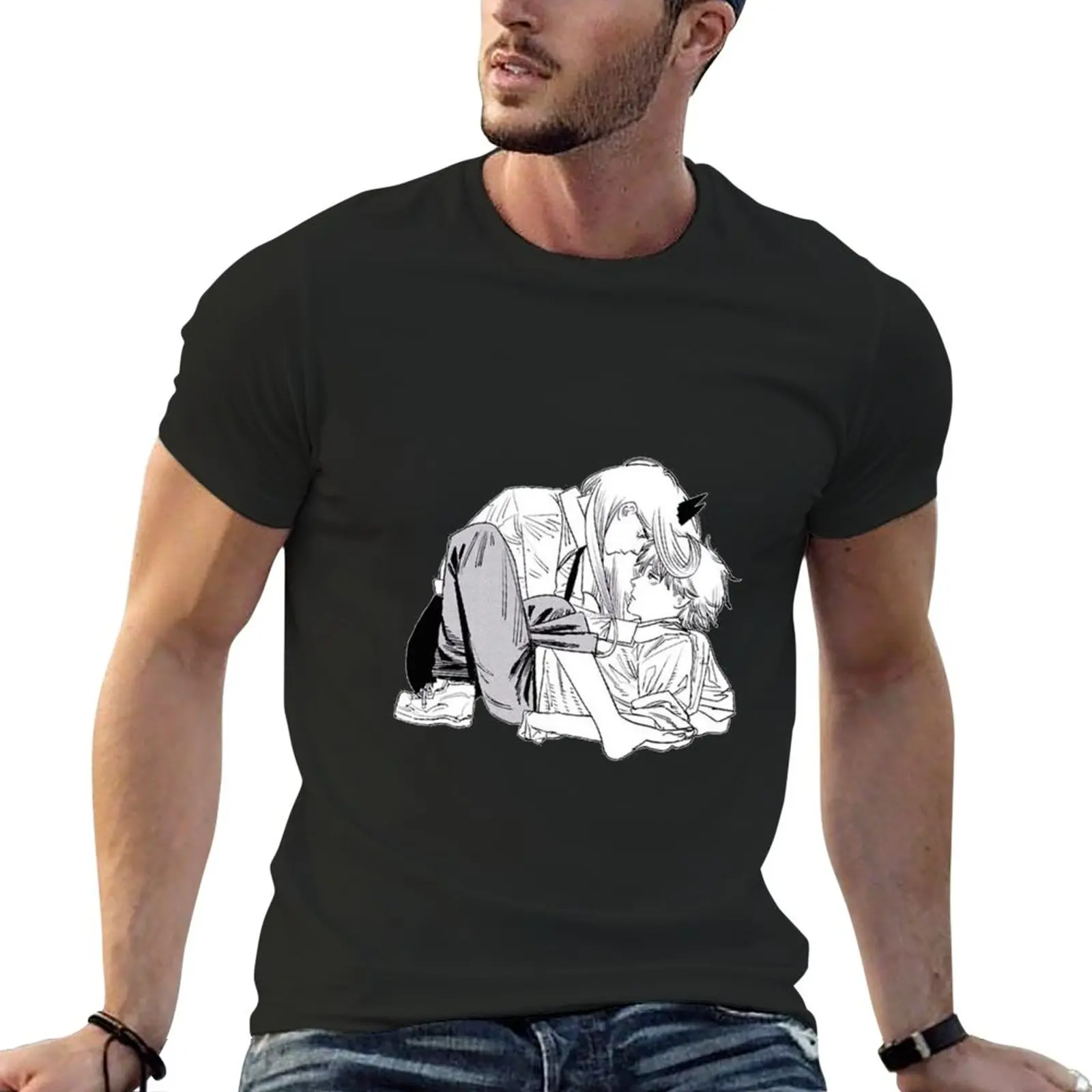 New Denji X Power T-Shirt T Shirt Uomo Felpe T-Shirt Anime T-Shirt Uomo T-Shirt Pack