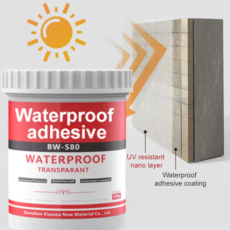 Transparent Waterproof Adhesive External Wall Leakage Repair Balcony Windowsill Cracks Roof Waterproof Coating Sealant Glue liquid glue,waterproof sealant,sealant paste