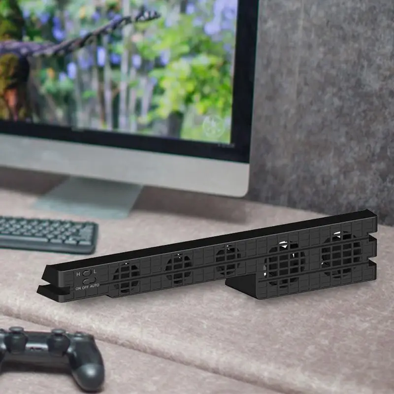 Cooling Fan for PS4 Pro Game Console High Quality Turbo Temperature Cooling Fans USB External Fan With USB Charging Cable