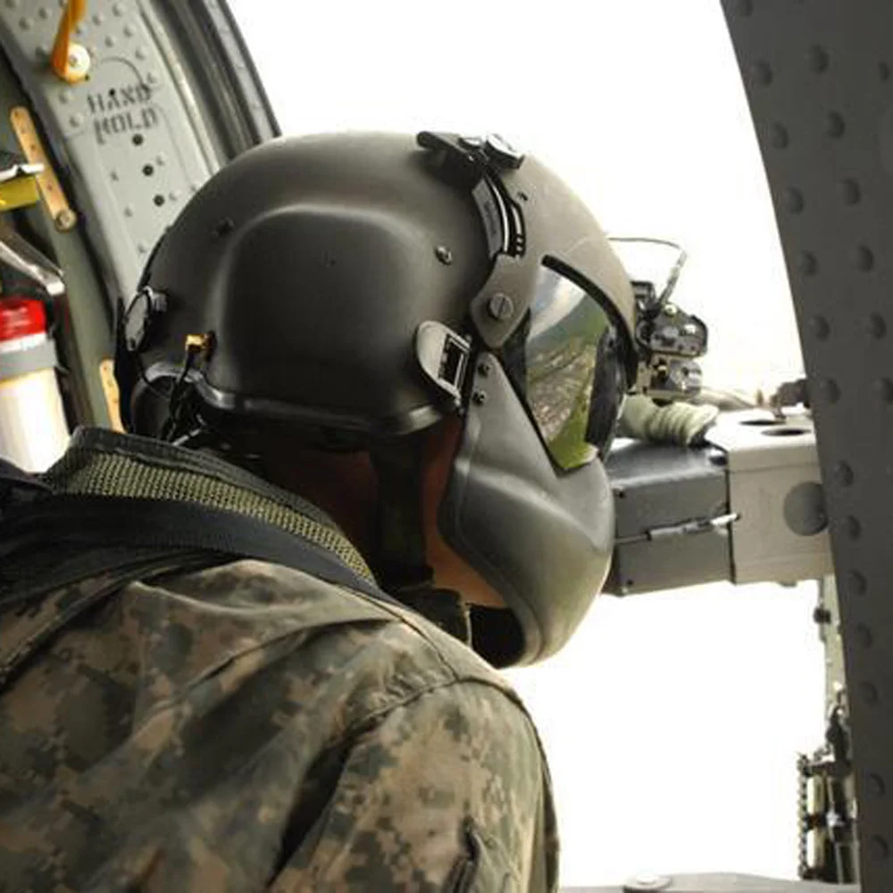 Face Mask Army Aviation Helmet HGU-56P Land Pilot Helmet Mask DIY