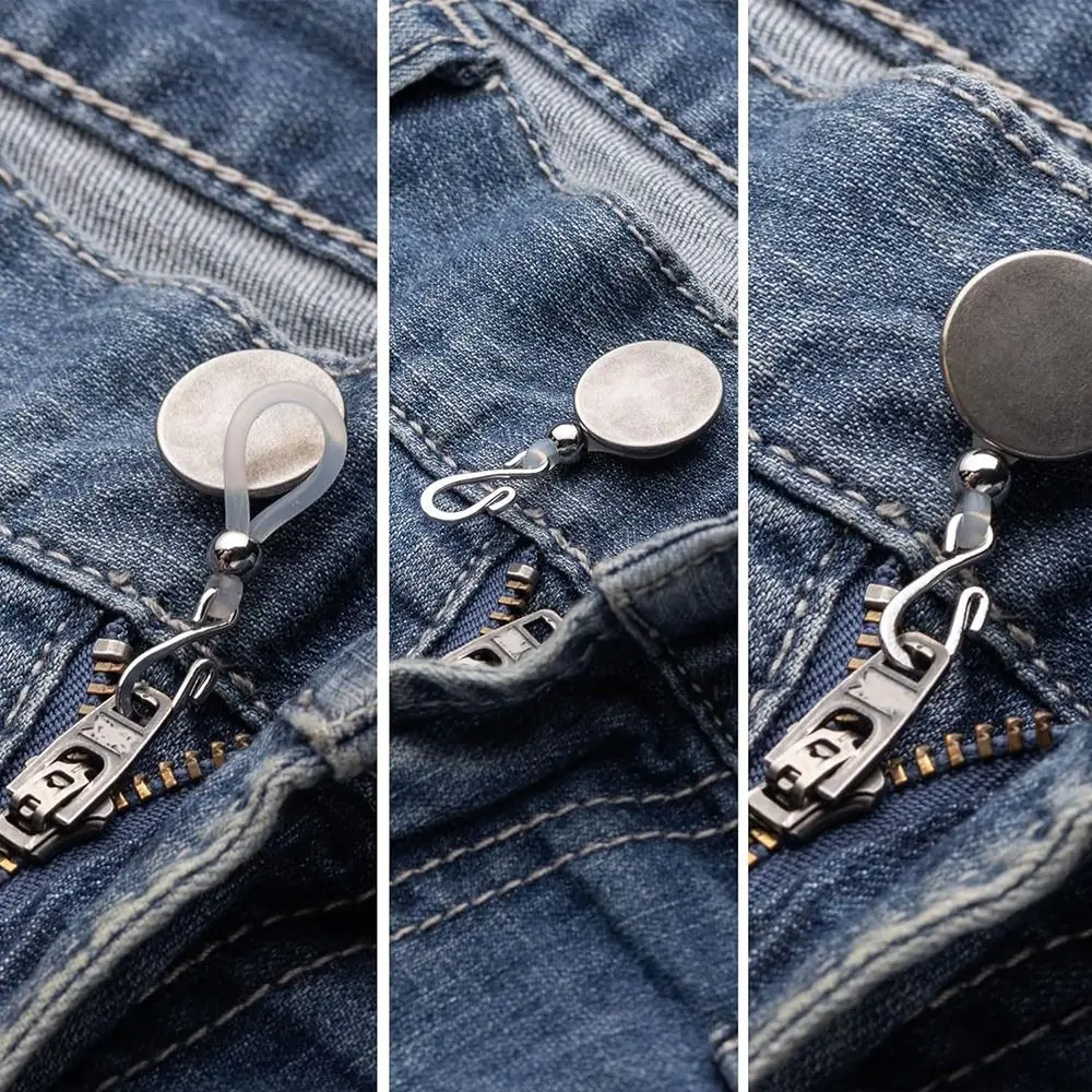 Silicone Zipper Holder Replacement Metal Universal Zipper Pull Durable Hooks Replacement