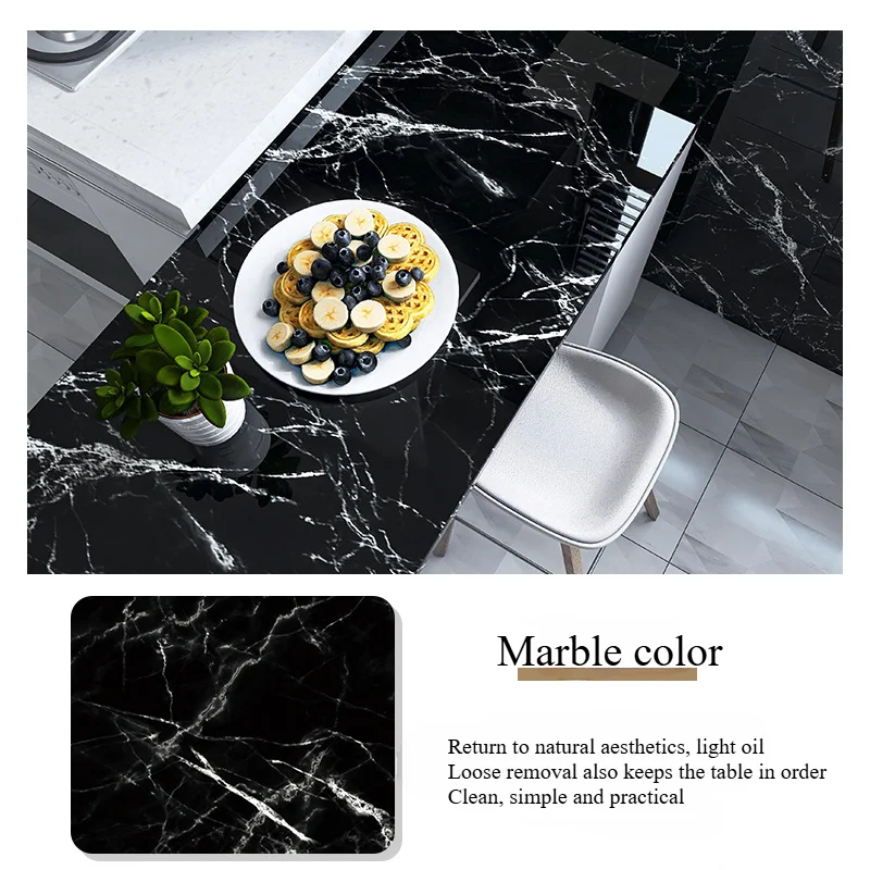 Tile Wall Stickers Wallpaper Self-adhesive Household Thickened Waterproof Wall Pasting Cabinets Cooktop Tabletop Decoration