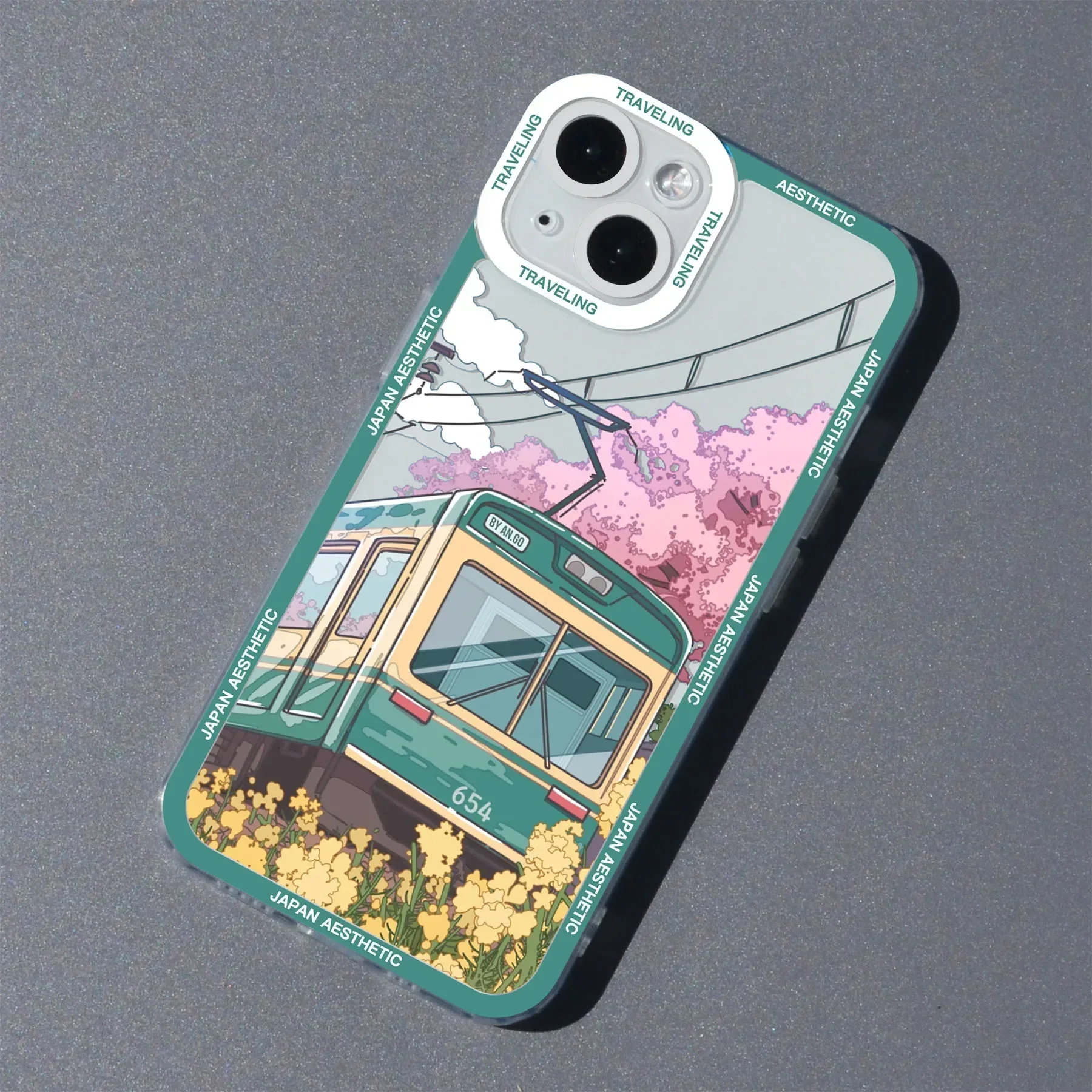 Japan Anime Scenery Aesthetic Landscape Clear Phone Case