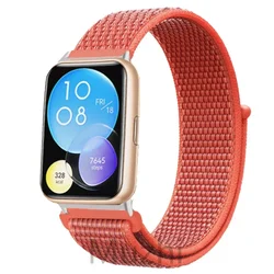 Nylon Sport Loop Band for Smartwatch - Durable Replacement Wristband Bracelet (22 Apricot)