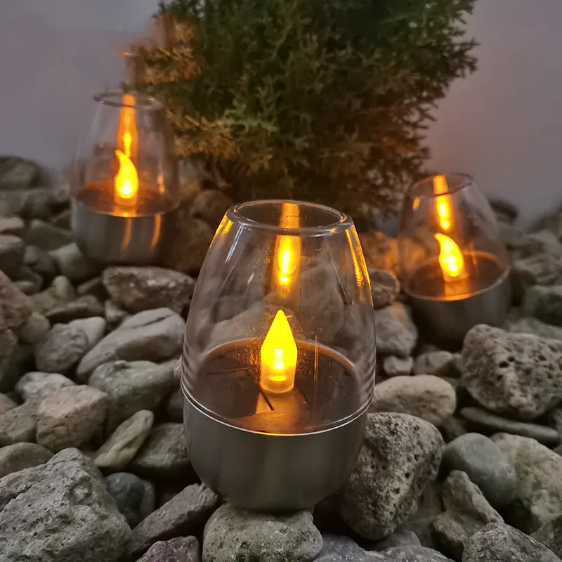 Solar Light Outdoors LED Candle Lamp Solar Led Light Outdoor Garden Decoration Fairy Lights for Deck Balcony Pathway Solar Lamps solar wall lights