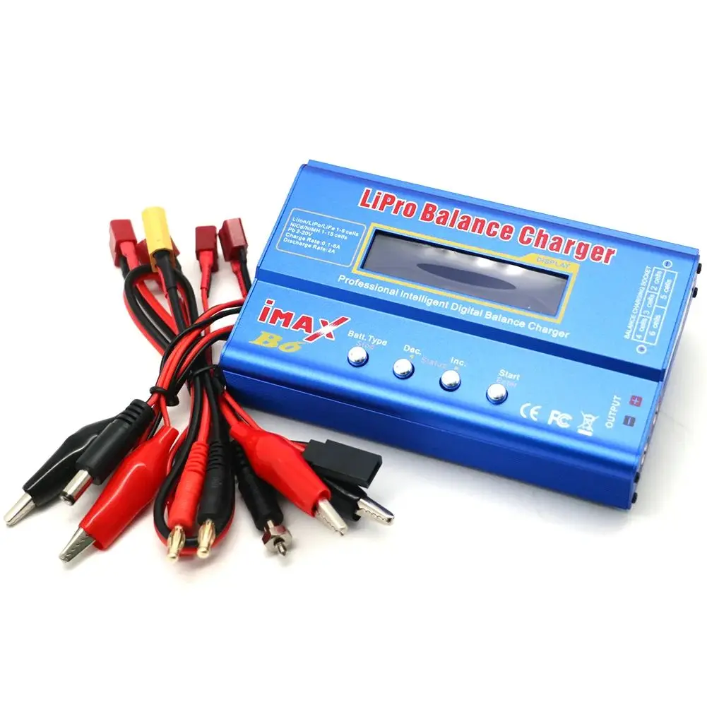 Chargeur Drone TPlug/XT60 - Batterie LiPo 1S-6S - EU/UK/AU