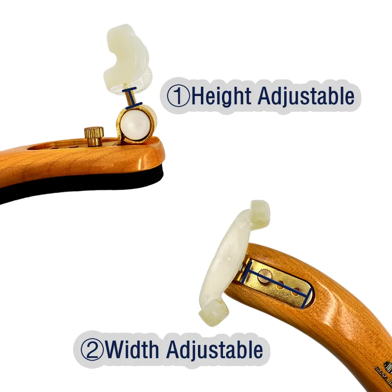 1pcs High quality adjustable 15''-16'' viola maple Shoulder Rest Support with Clean cloth ,viola Parts Accessories fittings