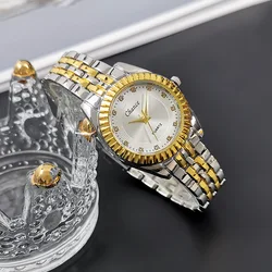 Elegant Sun - Patterned Quartz Watch with Alloy Steel Strap (Women white)
