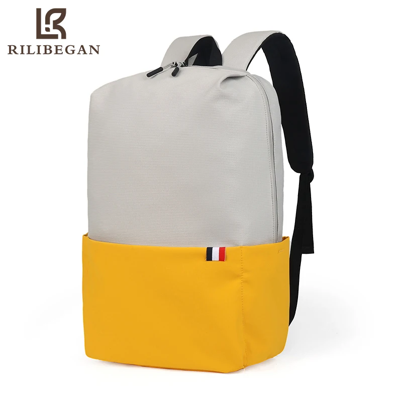 Brand Patchwork Casual Men Backpack Women Waterproof Nylon Computer Backpack Laptop Men Bag Travel Women