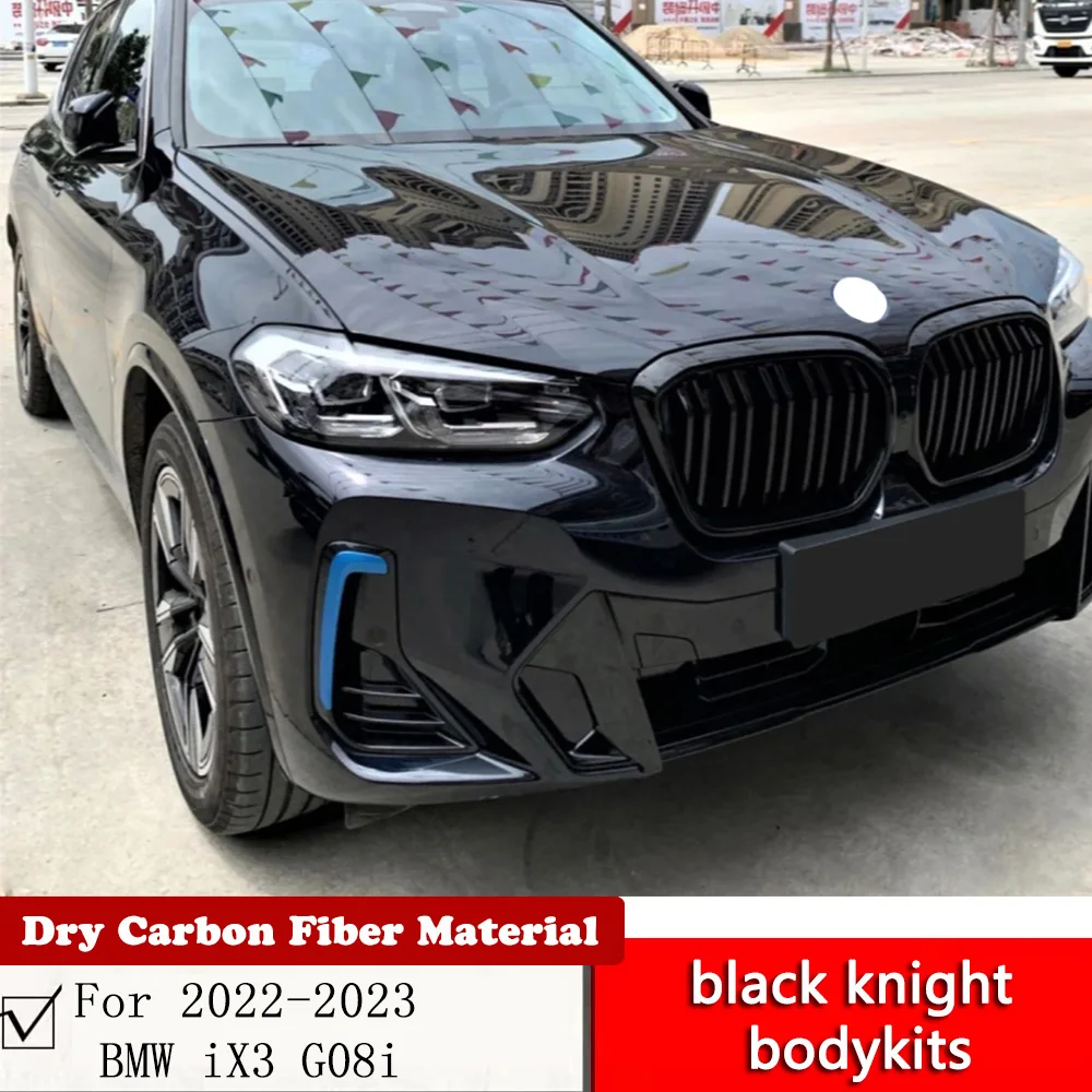 

Для BMW iX3 G08i модификация черный рыцарь боди ПП Материал глянцевый черный iX3 Передняя боковая юбка задняя губа решетка хорошо подходит