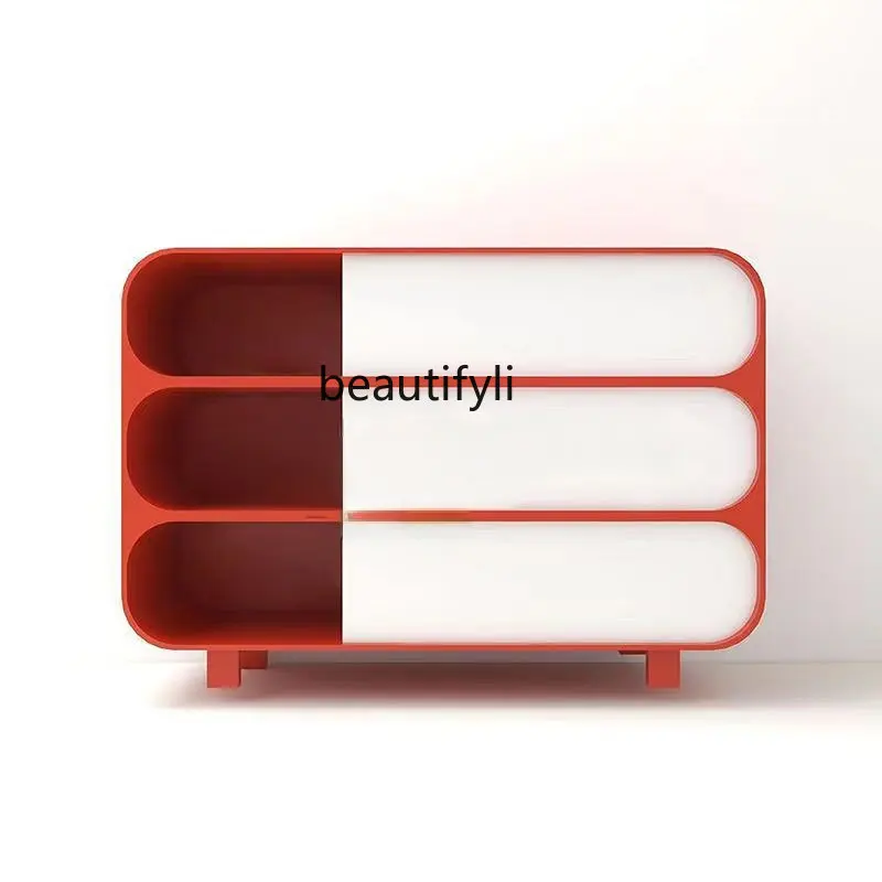 

zq Italian Modern Sideboard Display Cabinet Nordic Entrance Cabinet Living Room Paint Art Locker Floor Cabinet