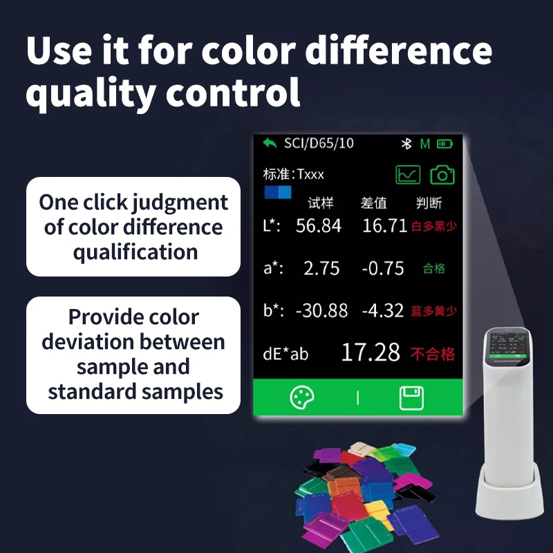 Colorimeter, spectrophotometer, coating, textile, chromaticity, color detection, colorimeter DS200 4