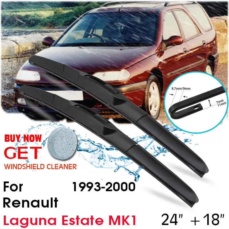 

Автомобильное лезвие лобовое стекло резиновая силиконовая заправка стеклоочистителя для Renault Laguna Estate MK1 1993-2000 24 "+ 18" автомобильные аксессуары