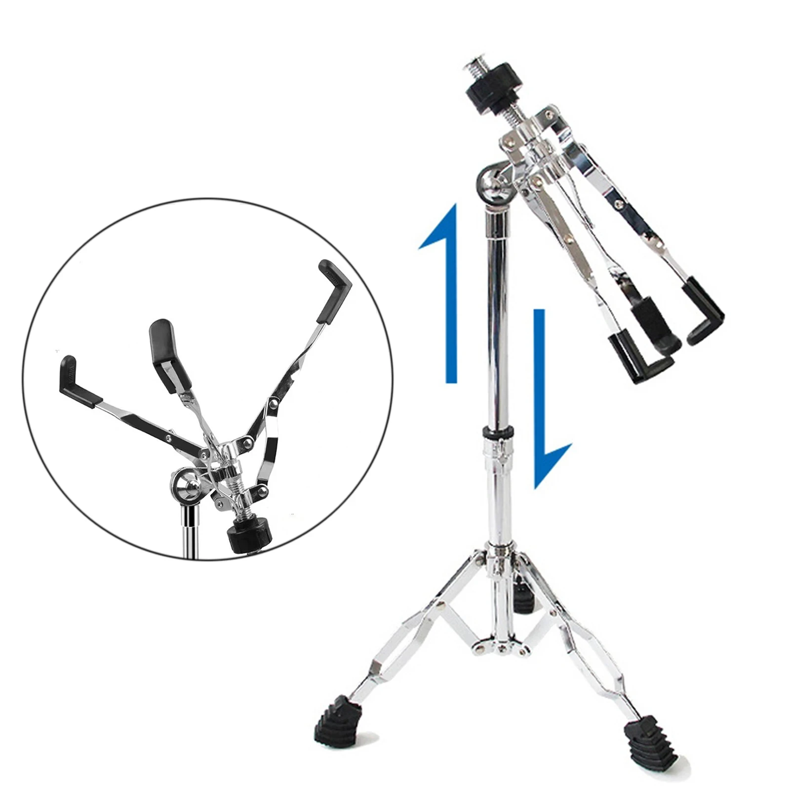 Portable Snare Drum Stand Height Adjust Instrument Holder for 12~14 Dia Drums